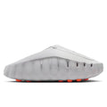 Nike Mind 001 Light Smoke Grey medial side profile showing foam midsole and orange sensory nodes on outsole
